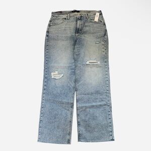 GAP High Rise Distressed ’90s Loose Jeans with Washwell™ NWT Size 14/32R